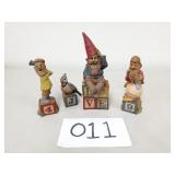 4 Tom Clark & Tim Wolfe Figurines / Sculptures