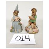 2 Tom Clark Gnome Figurines / Sculptures