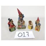 4 Tom Clark & Tim Wolfe Figurines / Sculptures