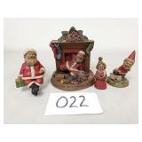 4 Tom Clark Gnome Figurines / Sculptures