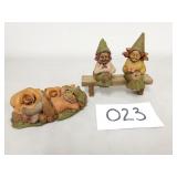 3 Tom Clark Gnome Figurines / Sculptures