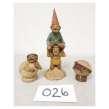 3 Tom Clark Gnome Figurines / Sculptures