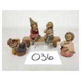4 Tom Clark Gnome Figurines / Sculptures