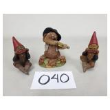 3 Tom Clark & Tim Wolfe Figurines / Sculptures