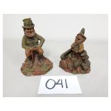 2 Tom Clark Gnome Figurines / Sculptures