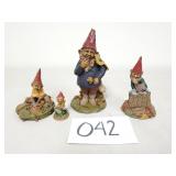 4 Tom Clark & Tim Wolfe Figurines / Sculptures