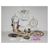 Dream Catchers, Vase & Resin Cow Skulls (No Ship)