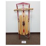 Vintage Flexible Flyer III Wood Sled (No Ship)