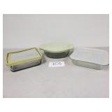3 Princess House Glass Bakeware / Casserole Dishes