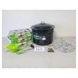 Canning Pot & 4oz Canning Jars (No Ship)