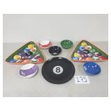 Billiards Platters, Bowls & Plate (No Ship)