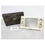 Vintage Bercy Mirror Go Lightly Travel Mirror