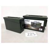 2 Metal Ammo Cans