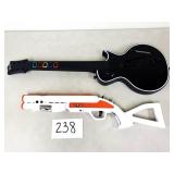 Xbox 360 Wireless Guitar and Gun (No Ship)