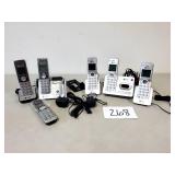 2 AT&T Cordless Phone Handsets (Missing 1 Base)
