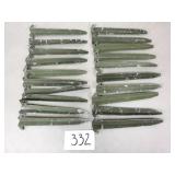 20 Military Aluminum 12" Tent Stakes
