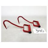 2 Double HH Hay Hooks