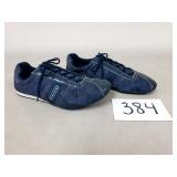 Coach "Kirby" Blue Lace-Up Sneakers