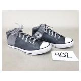 Converse All Star Gray Leather Axel Mid Shoes