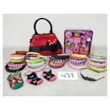 Minnie Bath Set, Purse, Headbands & Sock Purses