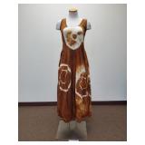 Brown Tie Dye Dress - Made in France