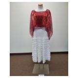 One World 2-Piece Top + Venus Ruffled Skirt - XL