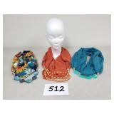 3 Scarf Necklaces