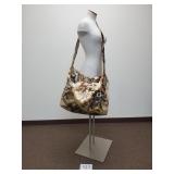 Large Velvet Floral Bag / Shoulder Tote