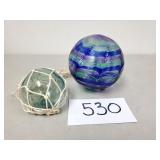 Glass Fishing Float & Blown Glass Ball