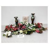 Candle Holders, Wall Art & Flowers (No Ship)