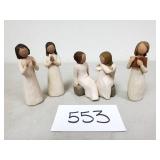 4 Willow Tree Figurines