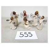 6 Willow Tree Angel Figurines