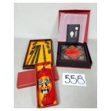Decorative Chinese Collectibles + Stone Chopsticks