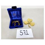 Jewish "Chai" and 4-Leaf Clover Trinkets