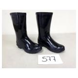 Youth UGG Black Rubber Boots