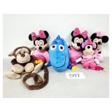 Minnie Mouse, Dori & Monkey Plush Toys