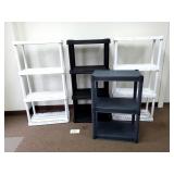 4 Small Plastic Shelves (No Ship)