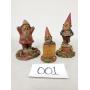 3 Tom Clark Gnome Figurines / Sculptures