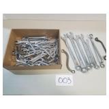 Lot of Assorted SAE and Metric Wrenches