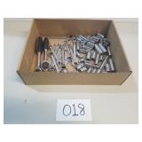 Lot of Assorted Sockets, Ratches and Wrenches