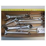 Lot of Assorted Large SAE Wrenches