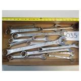 Lot of Assorted Large Stanley SAE Wrenches