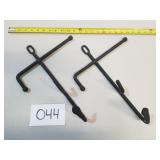 Lot of 2 Steel Coat Hangers