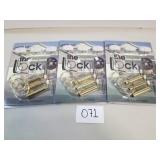 Lot of 3 "The Lock" Door Lock Sets