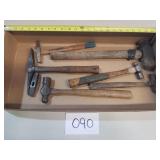 Lot of 6 Hammers and 1 Hammer Head