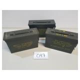 Lot of 3 Ammo Boxes