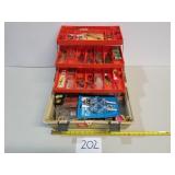 Flambeau Tackle Box with Fishing Tackle & Supply