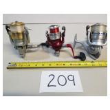 Lot of 3 Daiwa Spinning Reels