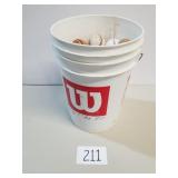 6 Gallon Bucket of Baseballs