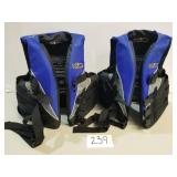 Pair of X20 Life Vests - Size Adult L / XL